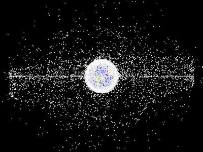 Космический мусор на орбите Земли. Источник: NASA